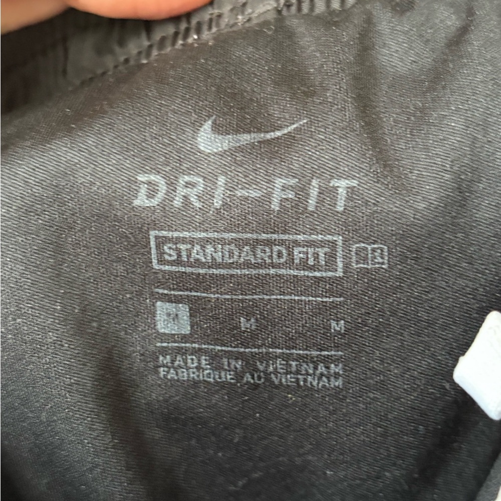 Nike Black Athletic Shorts with White Trim - Picture 7 of 7